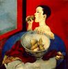 Boy Eating Pears